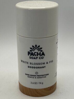 Pacha Soap Co. White Blossom & Fig Natural Deodorant (2.6 oz / 74 g)